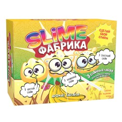 Набор Юный Химик Слайм фабрика Банан (3 шт)